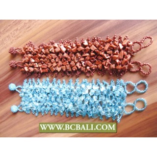 Bead Stone Bracelet Handlace Design